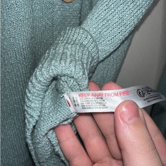 Free People Beach Free-est Ameena Cardigan Blue Haze Size XS Oversized Fit - Picture 5 of 6